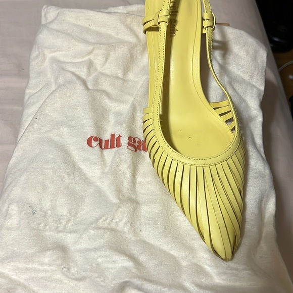 Cult Gaia Lemon Slingback Heels